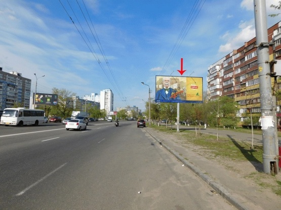 Фото рекламної площини за адресою Маяковского пр-т 8, от Керченской пл., из центра