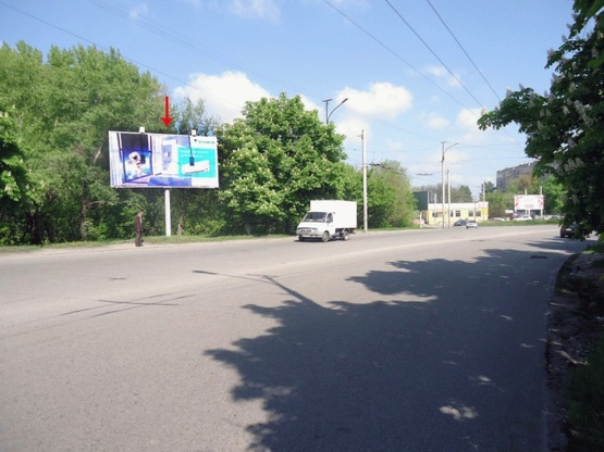 Фото рекламної площини за адресою Паникахи ул., напротив д.№53, в центр