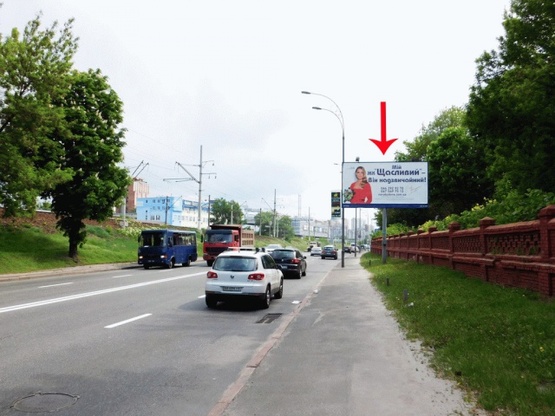 Фото рекламной плоскости по адресу Гринченко Н. ул., 10-й от Протасового Яра, из центра Фото рекламной плоскости по адресу Гринченко Н. ул., 10-й от Протасового Яра, из центра