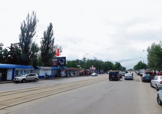 Фото рекламної площини за адресою Привокзальная ул., возле Дарницкого вокзала, к Харьковскому шоссе, в центр