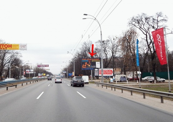 Фото рекламної площини за адресою Глушкова Академика пр-т 40, к Одесской пл., в центр Фото рекламної площини за адресою Глушкова Академика пр-т 40, к Одесской пл., в центр