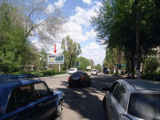 Фото рекламной плоскости по адресу Михаила Грушевского ул. 14а, в центр Фото рекламной плоскости по адресу Михаила Грушевского ул. 14а, в центр