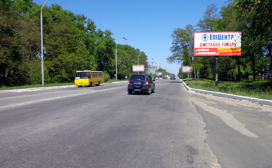 Фото рекламної площини за адресою Бровары ул.Киевская 300 (А)/400м до "Эпицентра" - из Киева