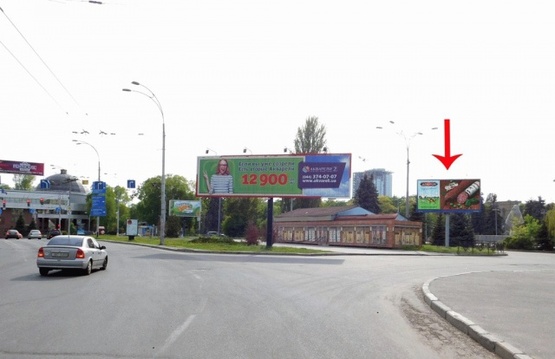 Фото рекламної площини за адресою Соломенская площадь, въезд с ул. Урицкого Фото рекламної площини за адресою Соломенская площадь, въезд с ул. Урицкого