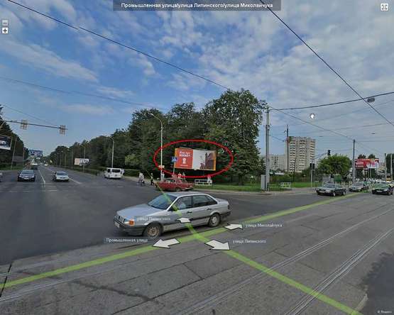 Фото рекламной плоскости по адресу Миколайчука - Липинського(в центр, справа) Фото рекламной плоскости по адресу Миколайчука - Липинського(в центр, справа)