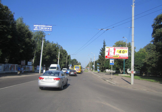 Фото рекламной плоскости по адресу Курчатова ул., возле мототрека