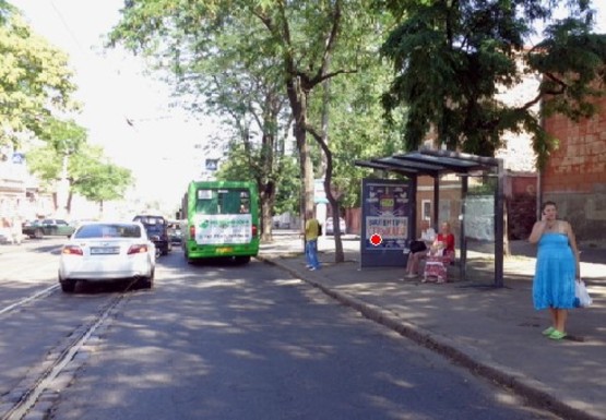 Фото рекламной плоскости по адресу Софиевская ул. - Ольгиевская ул., остановка Фото рекламной плоскости по адресу Софиевская ул. - Ольгиевская ул., остановка