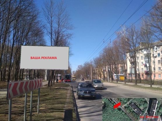 Фото рекламної площини за адресою вул. Винниченка - зупика"Педінститут"