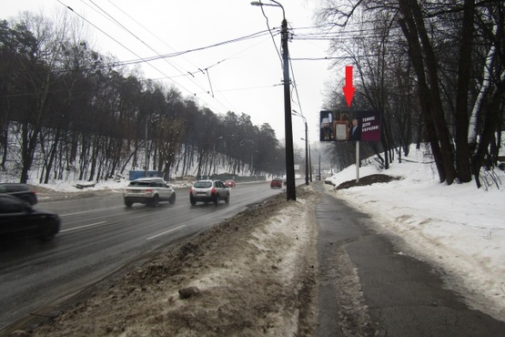 Фото рекламної площини за адресою Стеценко ул. (ресторан "Дубки"), в сторону метро "Сырец"