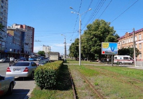 Фото рекламної площини за адресою Пирогова ул., 46 [25] (BackLit)