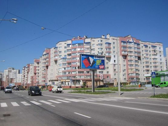 Фото рекламной плоскости по адресу вул. Зодчих - бул. Свободи Фото рекламной плоскости по адресу вул. Зодчих - бул. Свободи