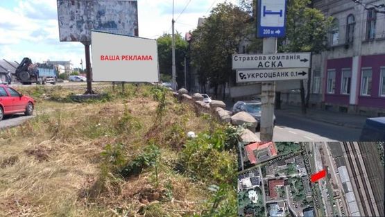 Фото рекламної площини за адресою вул. Б. Хмельницького - поворот на вул. Качали