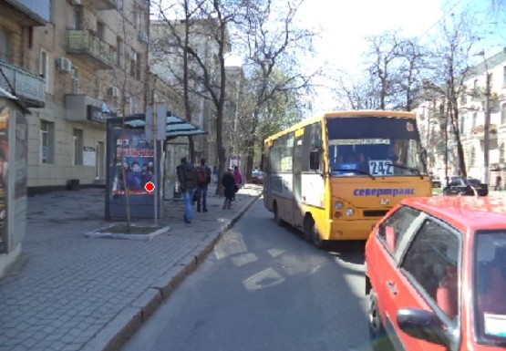 Фото рекламной плоскости по адресу Преображенская ул., 20 - Щепкина ул., остановка