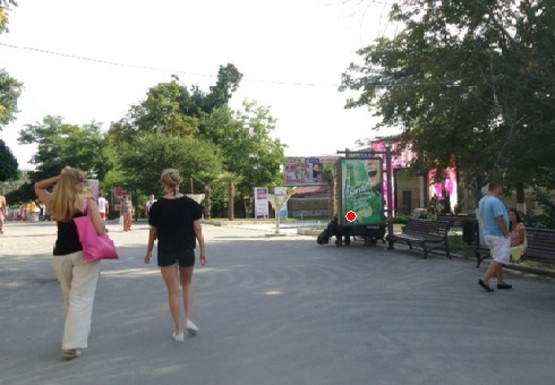 Фото рекламной плоскости по адресу Центральная аллея пляжа "Аркадия"  (№29) Фото рекламной плоскости по адресу Центральная аллея пляжа "Аркадия"  (№29)