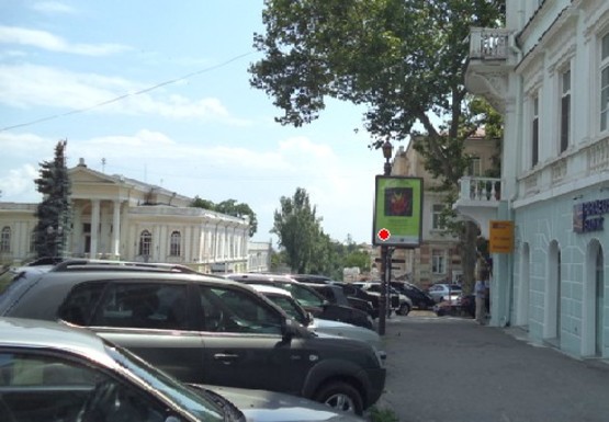 Фото рекламної площини за адресою Ланжероновская ул., 24 - Пушкинская ул., 2