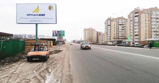 Фото рекламної площини за адресою Святопетрівське, ул.Белогородская, напротив  Петровского Квартала