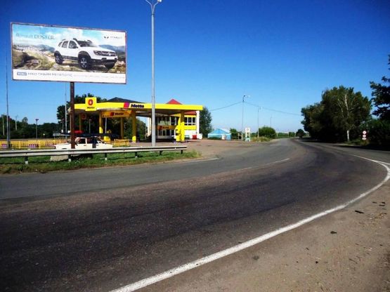 Фото рекламной плоскости по адресу м. Бориспіль, траса М 03, КПП ДАЇ, АЗС WOG, розвилка Бориспіль - Бровари - Переяслав