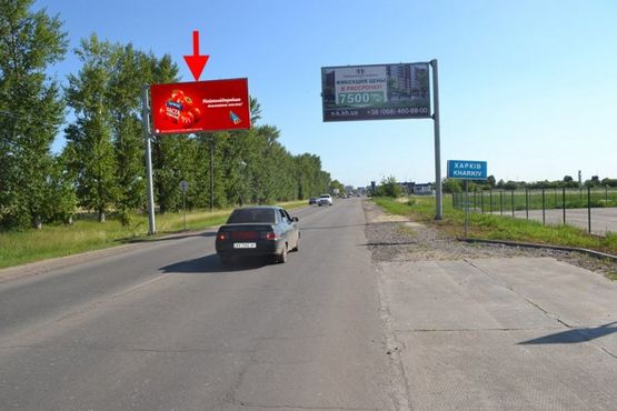 Фото рекламной плоскости по адресу ул. Леся Сердюка -окружная дорога -флажок №2 въезд в город со ст пос. Циркуны