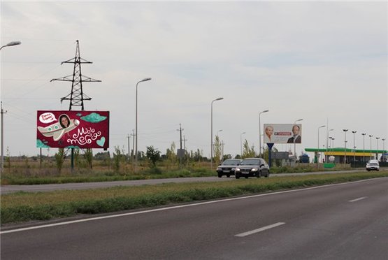 Фото рекламной плоскости по адресу Киевское шоссе, возле заправки WOG Фото рекламной плоскости по адресу Киевское шоссе, возле заправки WOG