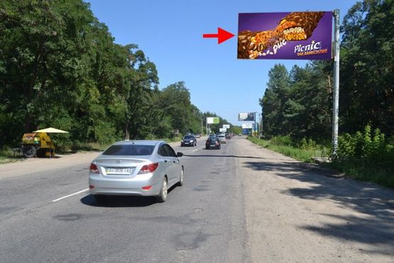 Фото рекламної площини за адресою ул.Залютинская -развязка с окружной-флажок№2-въезд в город со ст. Солоницевки Фото рекламної площини за адресою ул.Залютинская -развязка с окружной-флажок№2-въезд в город со ст. Солоницевки