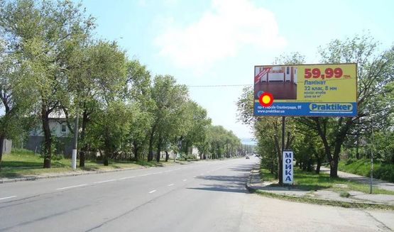 Фото рекламной плоскости по адресу Въезд с Одесского шоссе, Варваровка (Веселиновская_ул.Майская), стА Въезд в город