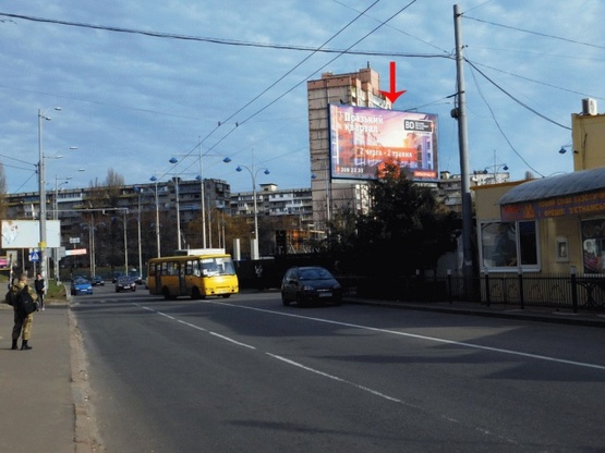 Фото рекламної площини за адресою Зодчих ул., напротив д.№44, возле пр-та 50-летия Октября