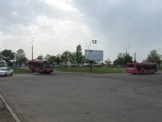 Фото рекламної площини за адресою г.Южный, Автостанция ВЪЕЗД ВЫЕЗД
