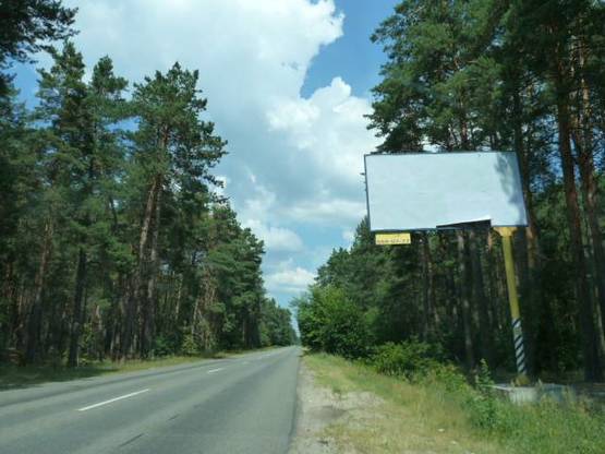 Фото рекламної площини за адресою трасса Киев-Вышгород-Десна_км 33+850_правый // из Киева