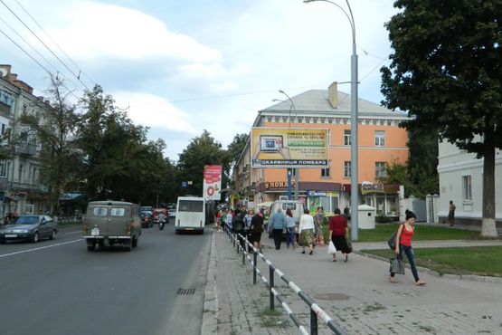 Фото рекламной плоскости по адресу вул. Європейська (Фрунзе)/ вул. Шевченка (призматрон) Фото рекламной плоскости по адресу вул. Європейська (Фрунзе)/ вул. Шевченка (призматрон)