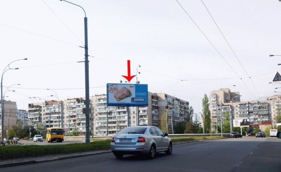 Фото рекламної площини за адресою Героев Сталинграда пр-т, возле ул.Героев Днепра, из центра Фото рекламної площини за адресою Героев Сталинграда пр-т, возле ул.Героев Днепра, из центра