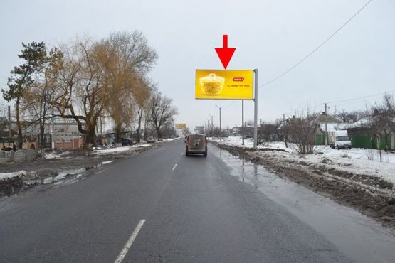 Фото рекламної площини за адресою Пр-т Гагарина -пос. Безлюдовка-флажок№4 (въезд в город)