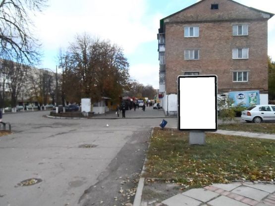 Фото рекламной плоскости по адресу г.Фастов, ул.Соборная, 51 Еко Маркет Фото рекламной плоскости по адресу г.Фастов, ул.Соборная, 51 Еко Маркет