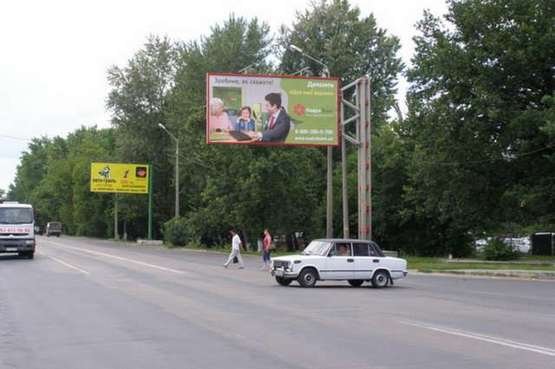 Фото рекламной плоскости по адресу Київське шосе - 23-го Вересня вул.