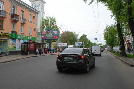 Фото рекламної площини за адресою вул. Європейська (Фрунзе)/ вул. Шевченка
