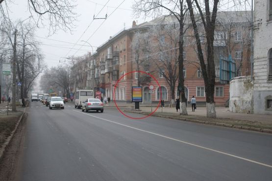 Фото рекламной плоскости по адресу вул. Соборності (Жовтнева)/вул.Ляхова"("Т.У")