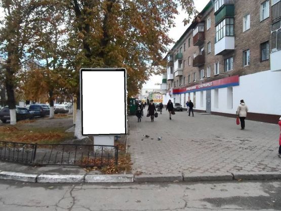 Фото рекламної площини за адресою г.Фастов, ул.Соборная, 51 Еко Маркет Фото рекламної площини за адресою г.Фастов, ул.Соборная, 51 Еко Маркет