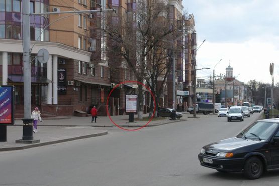 Фото рекламної площини за адресою вул. Соборності (Жовтнева), 52