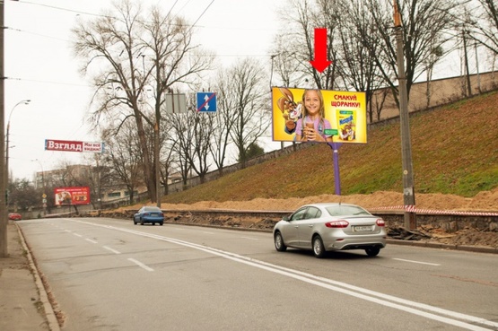 Фото рекламной плоскости по адресу Подольский спуск, 150 м до ул. Овруцкой Фото рекламной плоскости по адресу Подольский спуск, 150 м до ул. Овруцкой