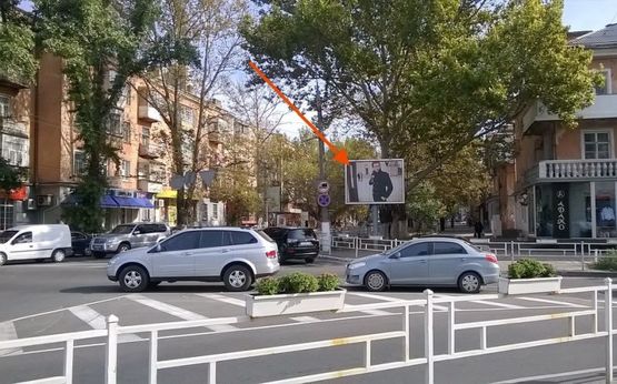 Фото рекламной плоскости по адресу пер.Пугачева/пл.Ганнибала