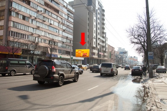 Фото рекламної площини за адресою Горького ул., 97, в сторону рынка "Владимирского", из центра Фото рекламної площини за адресою Горького ул., 97, в сторону рынка "Владимирского", из центра