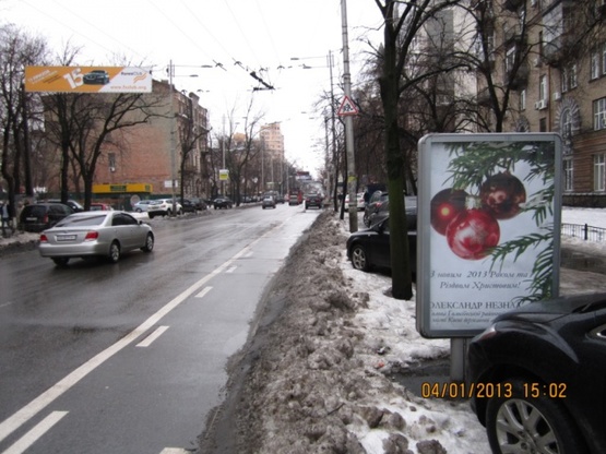 Фото рекламной плоскости по адресу ул.Жилянская,83 Фото рекламной плоскости по адресу ул.Жилянская,83