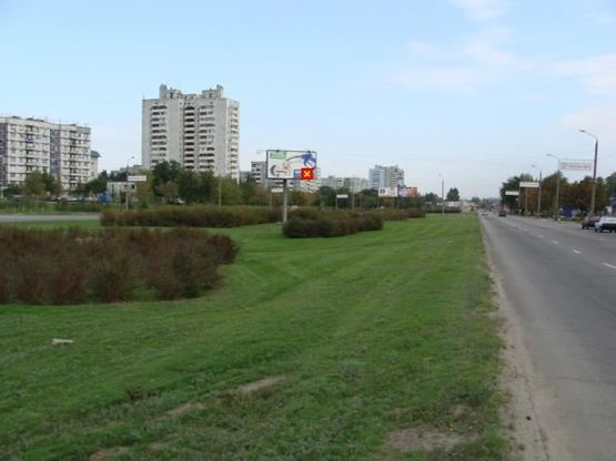 Фото рекламної площини за адресою Набережна магістраль - вул.Українська (коло) , напрямок руху до вокзалу