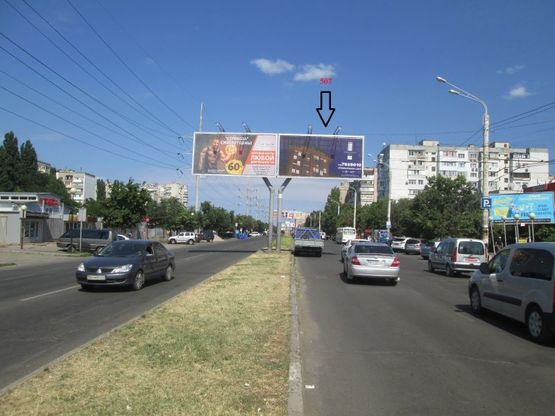 Фото рекламної площини за адресою просп. Академика Глушко - Золотой дюк (призма правая)