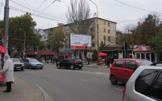 Фото рекламної площини за адресою Филатова ул., 55 - Деревянко пл. Фото рекламної площини за адресою Филатова ул., 55 - Деревянко пл.