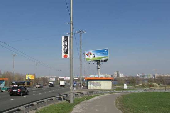 Фото рекламной плоскости по адресу Шухевича Романа просп. (Генерала Ватутіна просп.),  Московський міст: урочище Запісоччя (в напр. Троєщини)