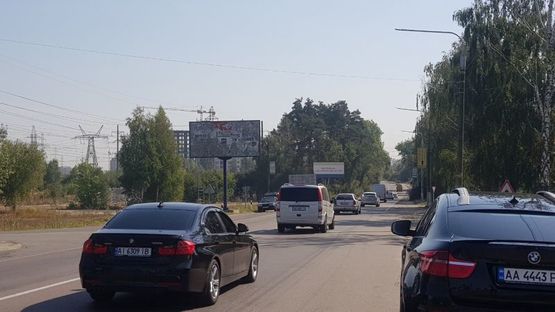 Фото рекламной плоскости по адресу г.Вышгород,ул.Шолуденко,в направлении центра,ГЭС,Хотяновки (Б)