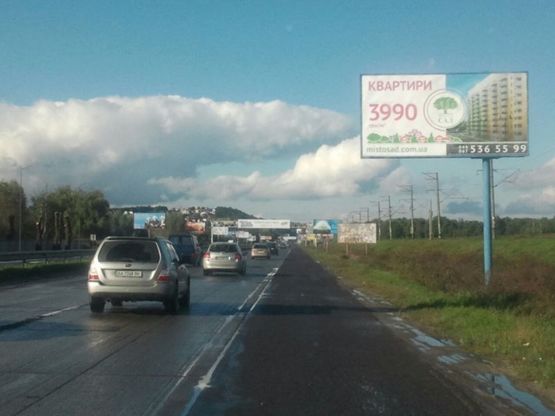 Фото рекламної площини за адресою Н-01 Новообуховская трасса 22 км 500 м