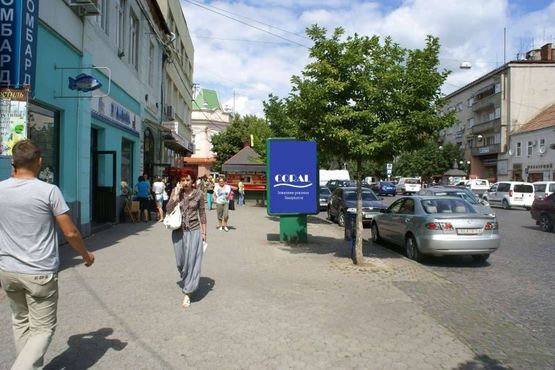 Фото рекламной плоскости по адресу вул.Миру (біля м-ну "Риба")