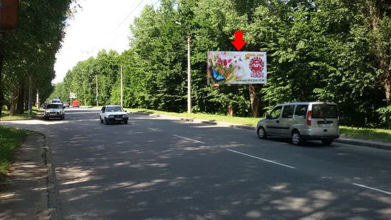 Фото рекламной плоскости по адресу Курчатова ул., возле центрального парка отдыха