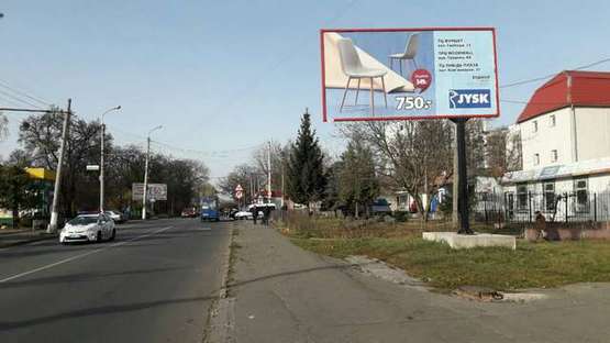 Фото рекламної площини за адресою Купріна вул. - Козацька вул. Фото рекламної площини за адресою Купріна вул. - Козацька вул.